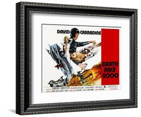 Death Race 2000, Simone Griffeth, David Carradine, 1975-null-Framed Art Print