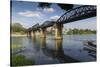 Death Railway Bridge, Bridge over River Kwai, Kanchanaburi, Thailand, Southeast Asia, Asia-Frank Fell-Stretched Canvas