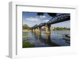 Death Railway Bridge, Bridge over River Kwai, Kanchanaburi, Thailand, Southeast Asia, Asia-Frank Fell-Framed Photographic Print
