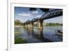 Death Railway Bridge, Bridge over River Kwai, Kanchanaburi, Thailand, Southeast Asia, Asia-Frank Fell-Framed Photographic Print