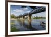 Death Railway Bridge, Bridge over River Kwai, Kanchanaburi, Thailand, Southeast Asia, Asia-Frank Fell-Framed Photographic Print