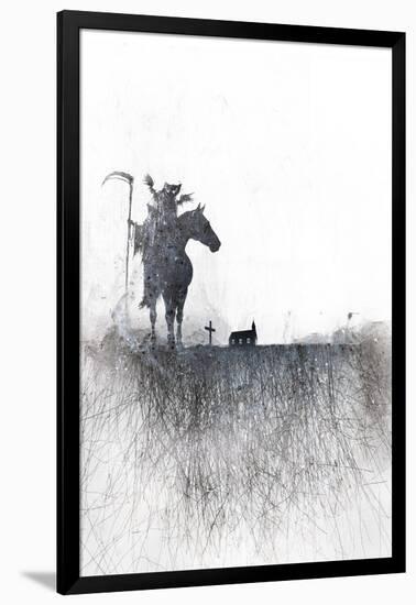 Death rides a horse-Alex Cherry-Framed Art Print