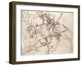 Death Riding, 1505-Albrecht Dürer-Framed Giclee Print