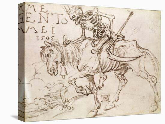 Death Riding, 1505-Albrecht Dürer-Stretched Canvas