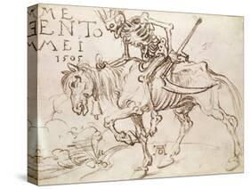 Death Riding, 1505-Albrecht Dürer-Stretched Canvas