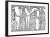 Death Speaks to the Pope and Emperor-null-Framed Giclee Print