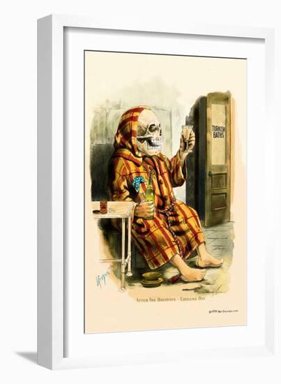 Death Takes a Bath-F. Frusius M.d.-Framed Art Print