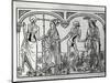 Death Taking the Bishop and the Nobleman, from the Danse Macabre, Published Paris, 1485-Guy Marchant-Mounted Giclee Print