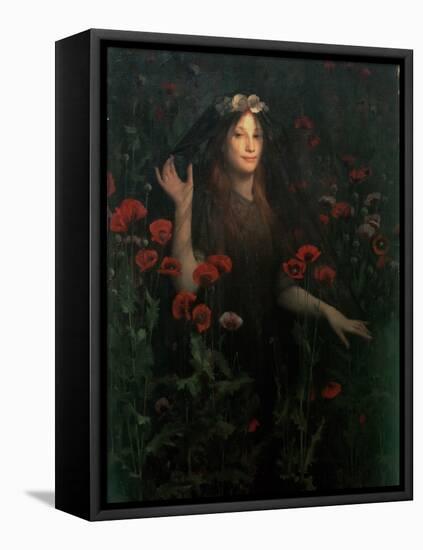 Death the Bride, 1894-95-Thomas Cooper Gotch-Framed Stretched Canvas