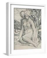 'Death the Wooer', c1895, (1923)-Alphonse Legros-Framed Giclee Print