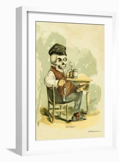 Death Tips a Pint-F. Frusius M.d.-Framed Art Print