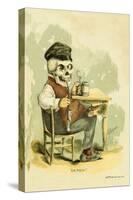 Death Tips a Pint-F. Frusius M.d.-Stretched Canvas