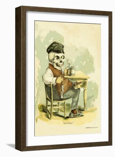 Death Tips a Pint-F. Frusius M.d.-Framed Art Print