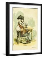 Death Tips a Pint-F. Frusius M.d.-Framed Art Print