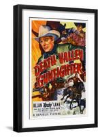 Death Valley Gunfighter, Top: Allan 'Rocky' Lane, Bottom: Allan 'Rocky' Lane, Black Jack, 1949-null-Framed Art Print