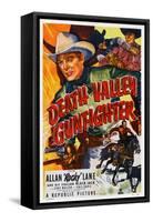 Death Valley Gunfighter, Top: Allan 'Rocky' Lane, Bottom: Allan 'Rocky' Lane, Black Jack, 1949-null-Framed Stretched Canvas