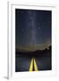Death Valley Highway at Night-Jon Hicks-Framed Photographic Print