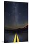 Death Valley Highway at Night-Jon Hicks-Stretched Canvas