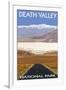 Death Valley National Park, California, Highway Scene-Lantern Press-Framed Art Print