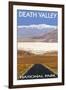 Death Valley National Park, California, Highway Scene-Lantern Press-Framed Art Print