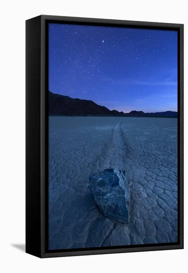 Death Valley National Park, California: "Moving" Rocks Of The Famous Racetrack-Ian Shive-Framed Stretched Canvas