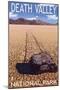 Death Valley National Park, California, Moving Rocks-Lantern Press-Mounted Art Print