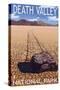 Death Valley National Park, California, Moving Rocks-Lantern Press-Stretched Canvas