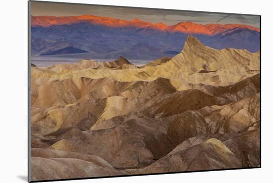 Death Valley National Park, California: Sunrise On Zabriskie Point-Ian Shive-Mounted Photographic Print