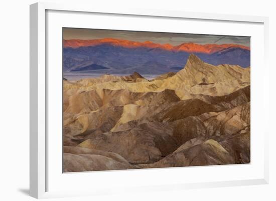 Death Valley National Park, California: Sunrise On Zabriskie Point-Ian Shive-Framed Photographic Print