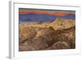 Death Valley National Park, California: Sunrise On Zabriskie Point-Ian Shive-Framed Photographic Print