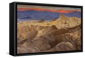 Death Valley National Park, California: Sunrise On Zabriskie Point-Ian Shive-Framed Stretched Canvas