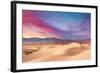 Death Valley National Park - Mesquite Dunes-Lantern Press-Framed Art Print