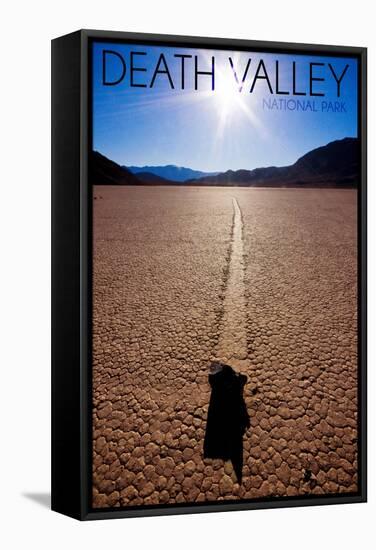 Death Valley National Park - Racetrack at Day-Lantern Press-Framed Stretched Canvas