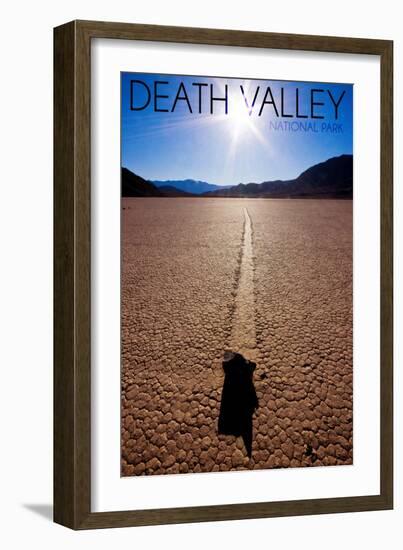 Death Valley National Park - Racetrack at Day-Lantern Press-Framed Art Print