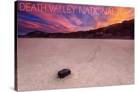 Death Valley National Park - Racetrack at Sunset-Lantern Press-Stretched Canvas
