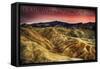 Death Valley National Park - Stormy Sky-Lantern Press-Framed Stretched Canvas