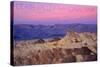 Death Valley National Park - Zabriskie Point and Sunset-Lantern Press-Stretched Canvas