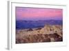 Death Valley National Park - Zabriskie Point and Sunset-Lantern Press-Framed Art Print