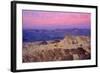 Death Valley National Park - Zabriskie Point and Sunset-Lantern Press-Framed Art Print