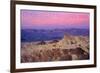 Death Valley National Park - Zabriskie Point and Sunset-Lantern Press-Framed Art Print