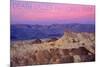 Death Valley National Park - Zabriskie Point and Sunset-Lantern Press-Mounted Art Print