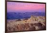 Death Valley National Park - Zabriskie Point and Sunset-Lantern Press-Framed Art Print