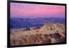 Death Valley National Park - Zabriskie Point and Sunset-Lantern Press-Framed Art Print