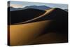 Death Valley NP, CA: Mequite Sand Dunes Near Stovepipe Wells, Hikers Along The 100 Foot Tall Dunes-Ian Shive-Stretched Canvas