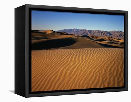 Death Valley Sand Dunes-James Randklev-Framed Stretched Canvas