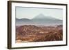 Death Valley (Valle De La Muerte) and Licancabur Volcano, Atacama Desert, Chile-Matthew Williams-Ellis-Framed Photographic Print