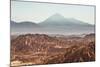 Death Valley (Valle De La Muerte) and Licancabur Volcano, Atacama Desert, Chile-Matthew Williams-Ellis-Mounted Photographic Print