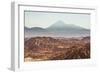 Death Valley (Valle De La Muerte) and Licancabur Volcano, Atacama Desert, Chile-Matthew Williams-Ellis-Framed Photographic Print