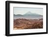 Death Valley (Valle De La Muerte) and Licancabur Volcano, Atacama Desert, Chile-Matthew Williams-Ellis-Framed Photographic Print