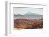 Death Valley (Valle De La Muerte) and Licancabur Volcano, Atacama Desert, Chile-Matthew Williams-Ellis-Framed Photographic Print